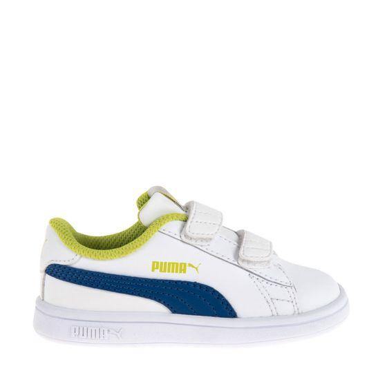 TENIS CASUALES PUMA SMASH V2 L V INF  7414 ~ NIÑO Blanco SPORTLIFESTYLE