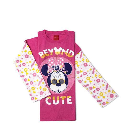 PLAYERA CASUAL MINNIE 7588 ~ NIÑA Rosa 