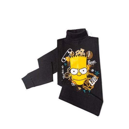 PLAYERA CASUAL THE SIMPSONS 7834 ~ NIÑO Negro 