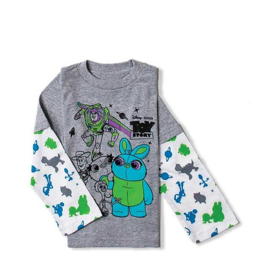 PLAYERA CASUAL TOY STORY 4 6454 ~ Bebe Gris 