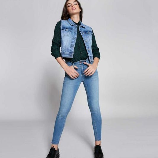 JEANS CASUAL ATMOSPHERE DNM 8573 ~ DAMA Azul 