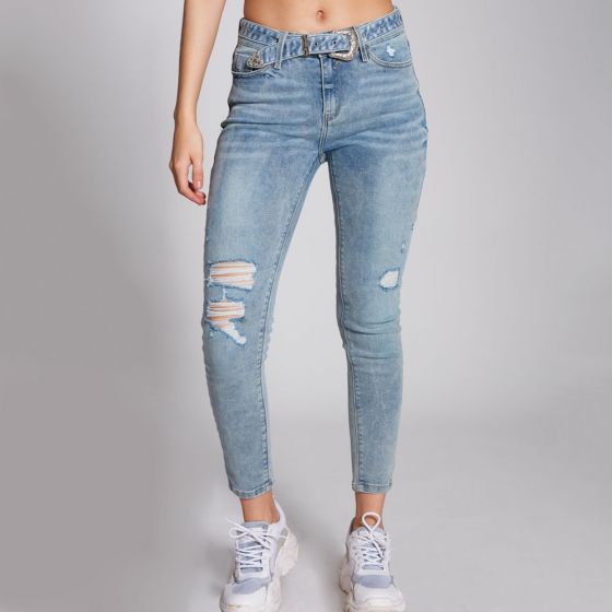 JEANS CASUAL ATMOSPHERE DNM LEO1 ~ DAMA Azul 