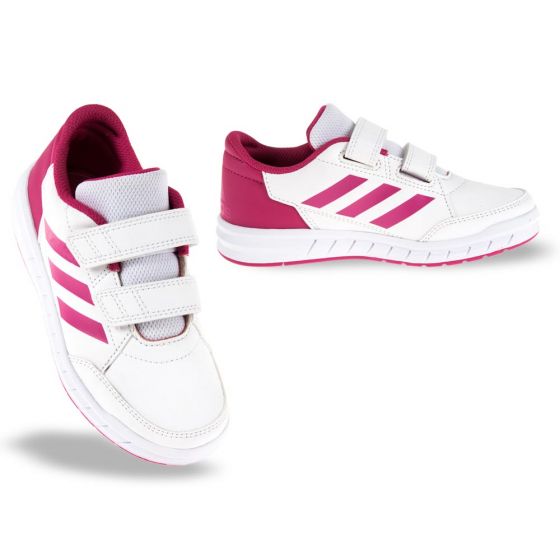 TENIS DEPORTIVOS PARA CAMINAR ADIDAS  6828 ~ NIÑA Blanco CORE FOOTWEAR