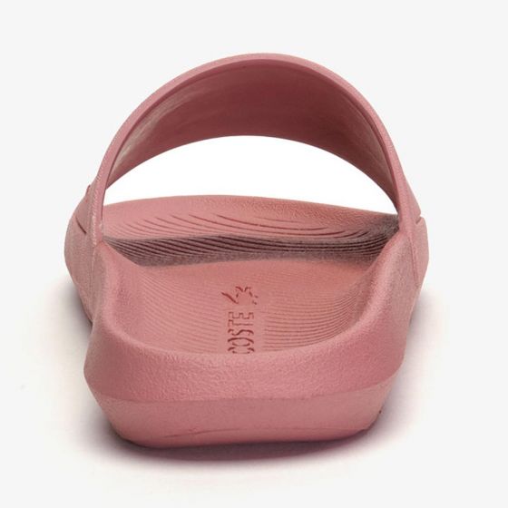 SANDALIAS CASUAL LACOSTE CROCO SLIDE 319 1 CFA  3F50 ~ DAMA Rosa SWIMMING