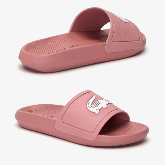 SANDALIAS CASUAL LACOSTE CROCO SLIDE 319 1 CFA  3F50 ~ DAMA Rosa SWIMMING