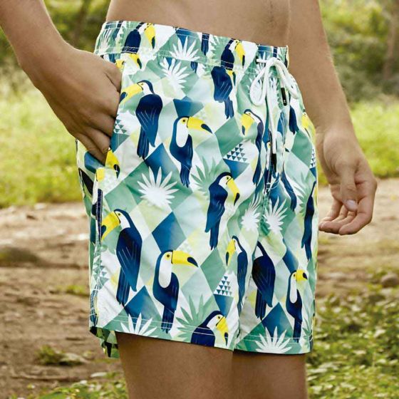 Shorts Casuales Azul Hombre Kebo Raw  1910