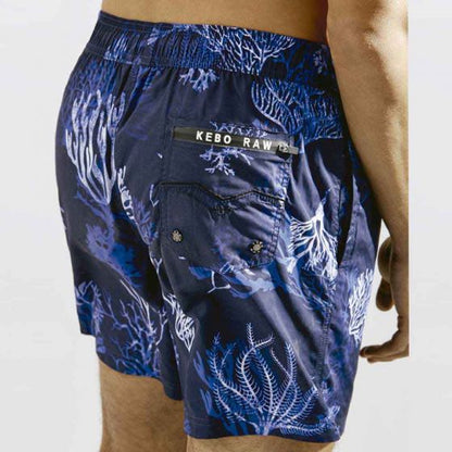 Shorts Casuales Azul Hombre Kebo Raw  1910