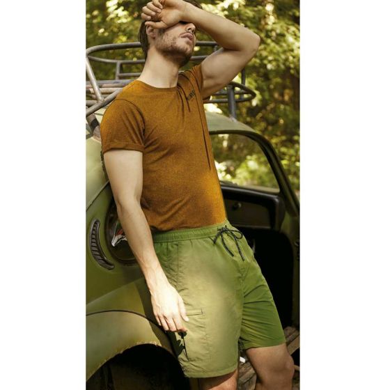 Shorts Casuales Verde Hombre Kebo Raw  CF05