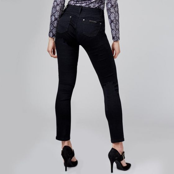 JEANS CASUAL FERGINO PS3 ~ DAMA Negro 