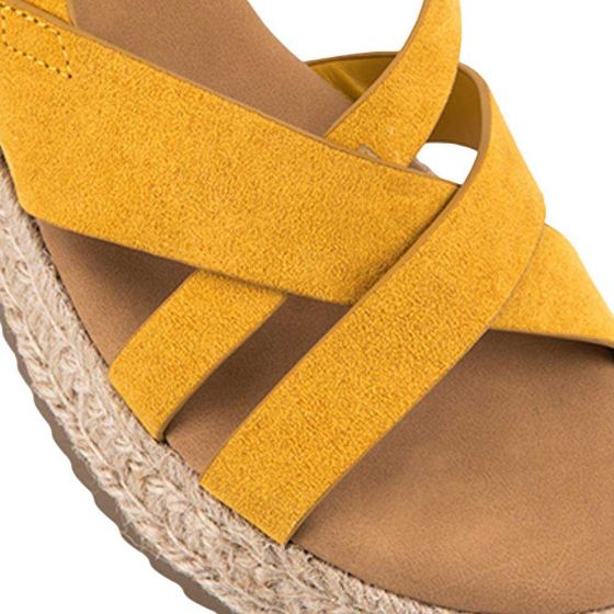 SANDALIA CASUAL VI LINE FASHION TE23 ~ DAMA Amarillo  