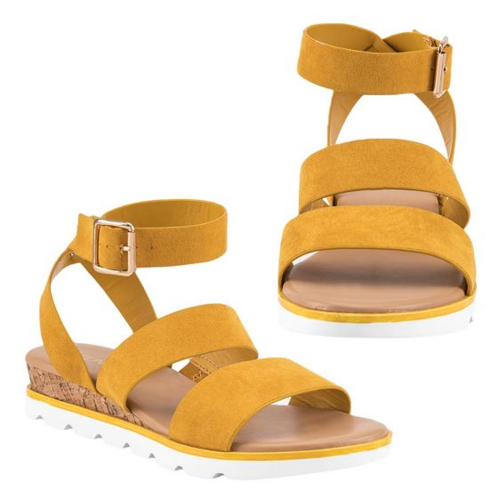 SANDALIA CASUAL VI LINE NO04 ~ DAMA Amarillo  