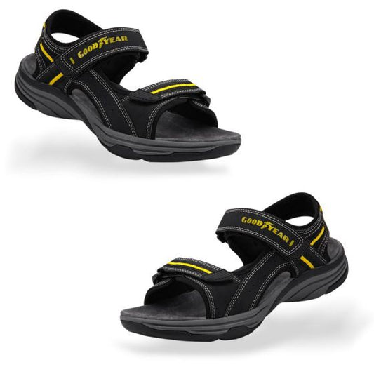 SANDALIA DE PLAYA GOODYEAR 8236 ~ CABALLERO Negro  