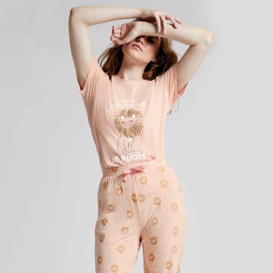 PIJAMA LOVE TO LOUNGE P896 ~ DAMA Rosa 