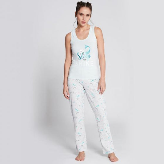 PIJAMA LOVE TO LOUNGE P896 ~ DAMA Azul 