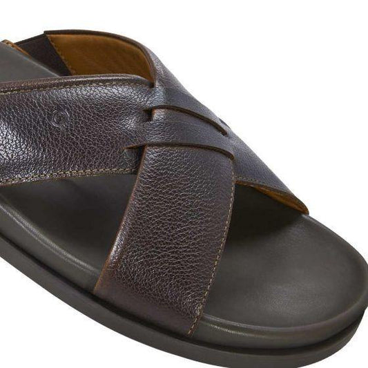 SANDALIA CASUAL QUIRELLI 1402 ~ CABALLERO Café  