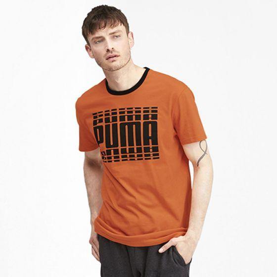 PLAYERA CASUAL PUMA REBEL BOLD TEE 3517 ~ CABALLERO Naranja SPORTLIFESTYLE