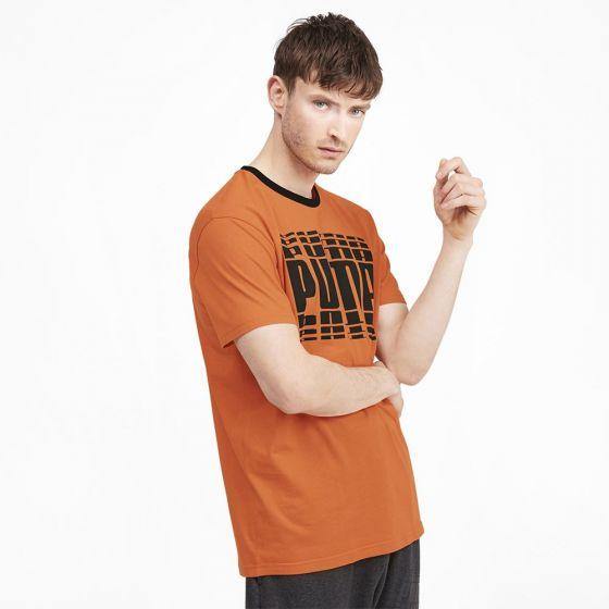 PLAYERA CASUAL PUMA REBEL BOLD TEE 3517 ~ CABALLERO Naranja SPORTLIFESTYLE