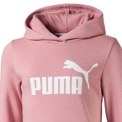 SUDADERA CASUAL PUMA ESS HOODY FL G 2414 ~ NIÑA Rosa SPORTLIFESTYLE