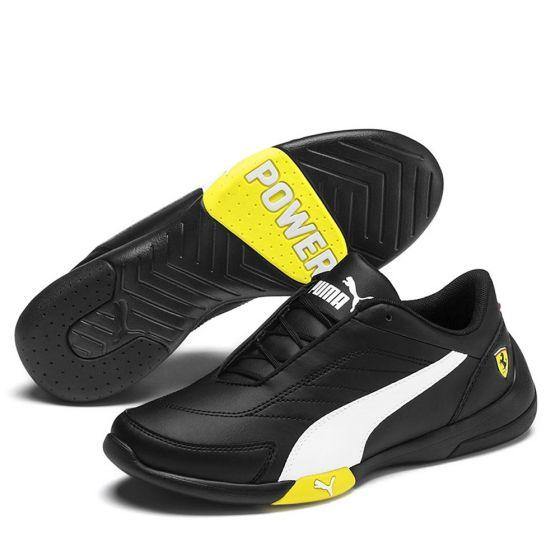 TENIS CASUAL PUMA SF KART CAT III JR 2505 ~ CABALLERO Negro FERRARI