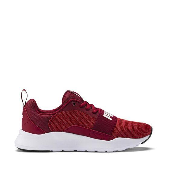 TENIS DEPORTIVO PARA CORRER PUMA WIRED KNIT JR 8107 ~ CABALLERO Rojo RUNNING