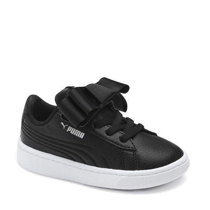 TENIS CASUAL PUMA VIKKY V2 RIBBON SL AC INF 1902 ~ NIÑA Negro SPORTLIFESTYLE