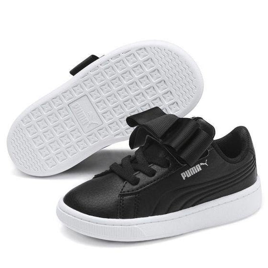 TENIS CASUAL PUMA VIKKY V2 RIBBON SL AC INF 1902 ~ NIÑA Negro SPORTLIFESTYLE