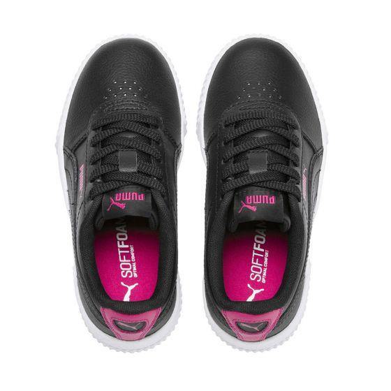 TENIS CASUAL PUMA CARINA L PS 7801 ~ NIÑA Negro SPORTLIFESTYLE