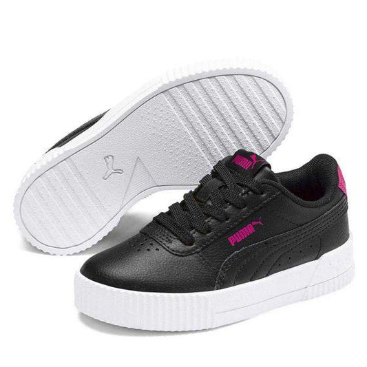 TENIS CASUAL PUMA CARINA L PS 7801 ~ NIÑA Negro SPORTLIFESTYLE