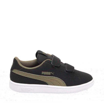 TENIS CASUAL PUMA SMASH V2 BUCK V PS 8311 ~ NIÑO Negro SPORTLIFESTYLE