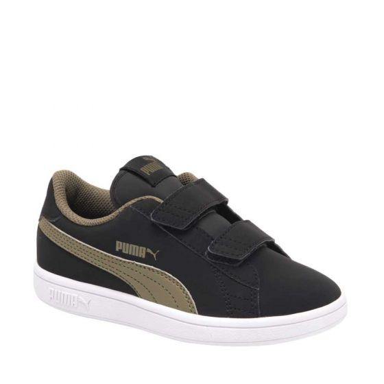 TENIS CASUAL PUMA SMASH V2 BUCK V PS 8311 ~ NIÑO Negro SPORTLIFESTYLE