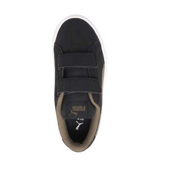 TENIS CASUAL PUMA SMASH V2 BUCK V PS 8311 ~ NIÑO Negro SPORTLIFESTYLE