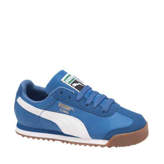 TENIS CASUAL PUMA ROMA BASIC SUMMER INF 4223 ~ NIÑO Azul SPORTLIFESTYLE