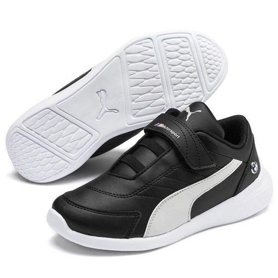 TENIS CASUAL PUMA BMW MMS KART CAT III V PS 3204 ~ NIÑO Negro BMW