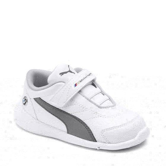 TENIS CASUAL PUMA BMW MMS KART CAT III V INF 3305 ~ NIÑO Blanco BMW