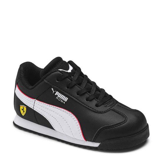 TENIS CASUAL PUMA SF ROMA INF 3707 ~ NIÑO Negro FERRARI