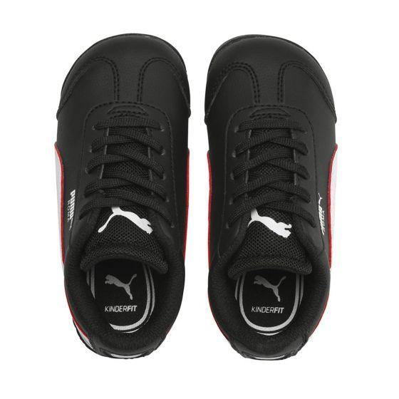 TENIS CASUAL PUMA SF ROMA INF 3707 ~ NIÑO Negro FERRARI