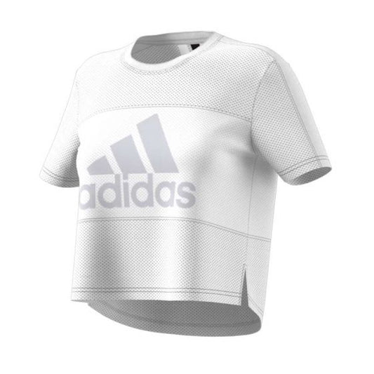 PLAYERA CASUAL ADIDAS BOS MESH TEE 4502 ~ DAMA Blanco TRAINING