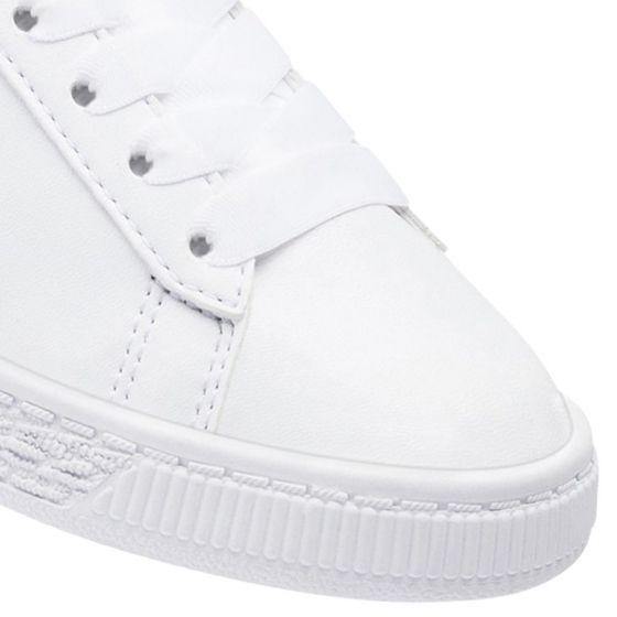 TENIS CASUAL PUMA BASKET BOW SHIMMER AC INF 4901 ~ NIÑA Blanco SPORTLIFESTYLE