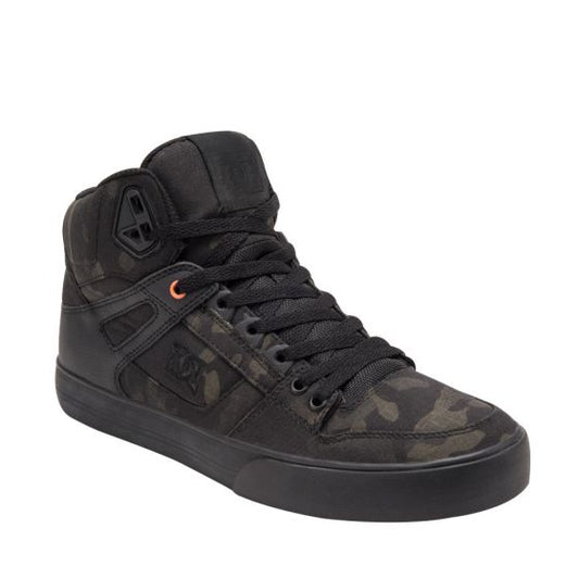 TENIS CASUAL DC SHOES PURE HIGH-TOP WC TX SE 63RO ~ CABALLERO Negro SKATE