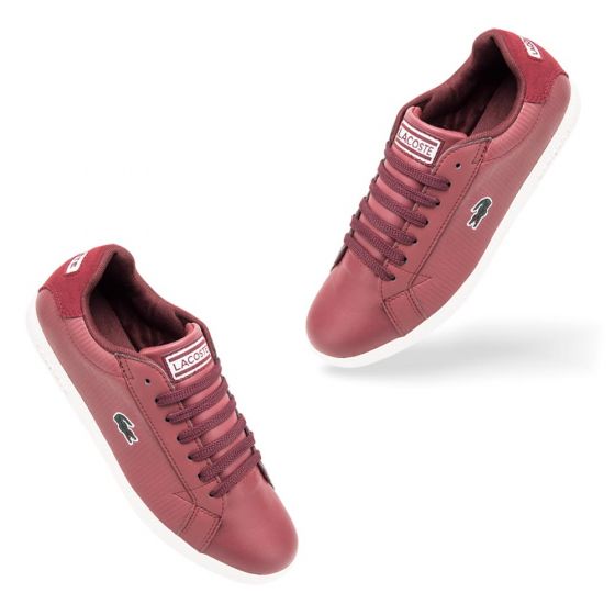 TENIS CASUAL LACOSTE GRADUATE 419 1 SFA 52P8 ~ DAMA Rojo LIFESTYLE