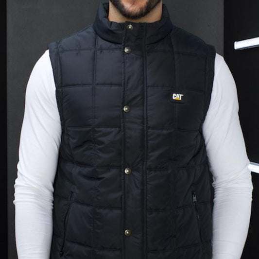 CHALECO CASUAL CATERPILLAR CAT VEST 1902 ~ CABALLERO Negro LIFESTYLE