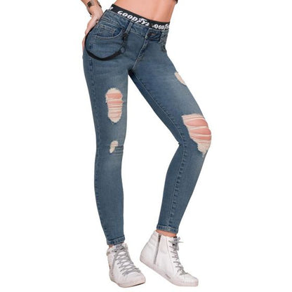 JEANS CASUAL GOODYEAR 8808 ~ DAMA Azul 