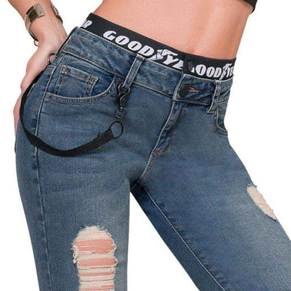 JEANS CASUAL GOODYEAR 8808 ~ DAMA Azul 