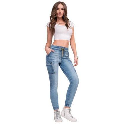 JEANS CASUAL GOODYEAR 8820 ~ DAMA Gris 