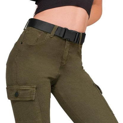 JEANS CASUAL GOODYEAR 8917 ~ DAMA Verde 