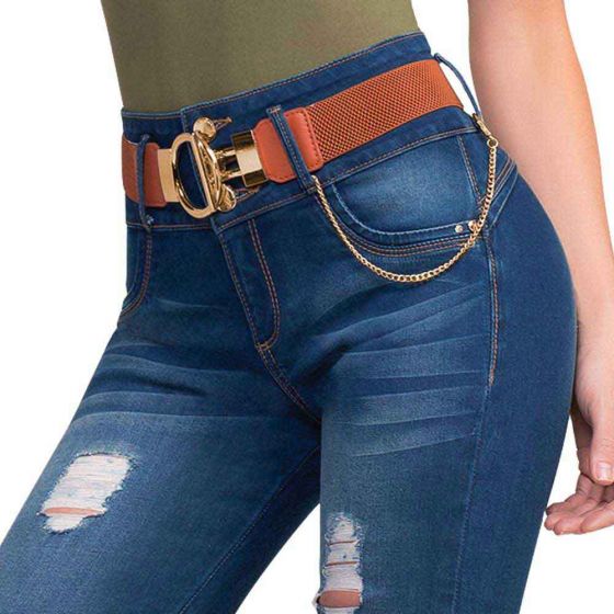 JEANS CASUAL SEVEN ELEVEN 8784 ~ DAMA Azul 