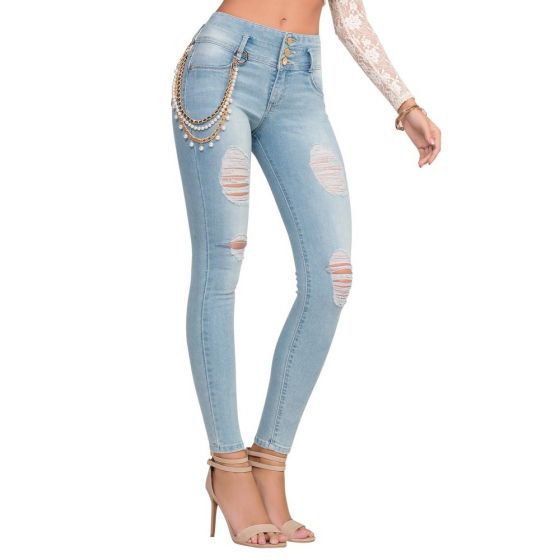 JEANS CASUAL SEVEN ELEVEN 8786 ~ DAMA Azul 