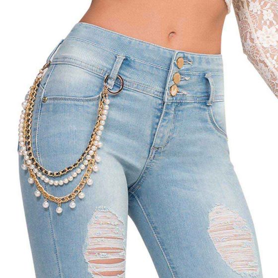 JEANS CASUAL SEVEN ELEVEN 8786 ~ DAMA Azul 