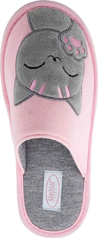 PANTUFLA SUECO BORDADO GATO