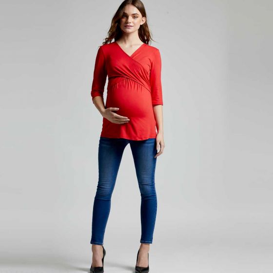 JEANS DE MATERNIDAD SEVEN ELEVEN 4178 ~ DAMA Azul 